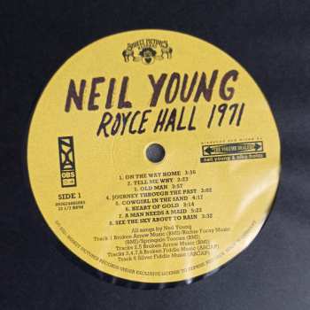 LP Neil Young: Royce Hall 1971