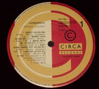 LP Neneh Cherry: Homebrew LTD | CLR
