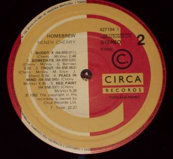 LP Neneh Cherry: Homebrew LTD | CLR