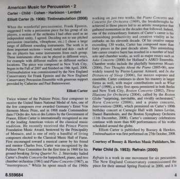 CD New England Conservatory Percussion Ensemble: American Music For Percussion • 2