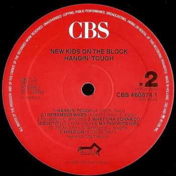 LP New Kids On The Block: Hangin' Tough