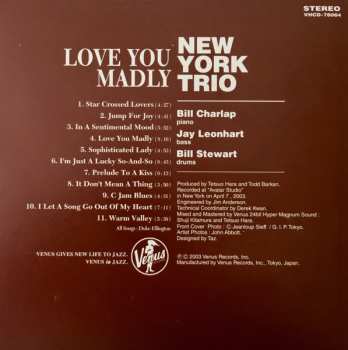 CD New York Trio: Love You Madly
