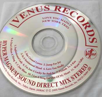 CD New York Trio: Love You Madly