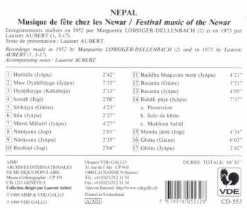 CD Newar: Nepal: Musique De Fête Chez Les Newar