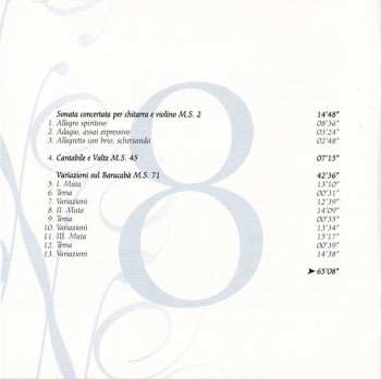 9CD/Box Set Niccolò Paganini: Complete Works For Violin And Guitar