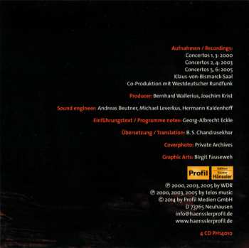 4CD Niccolò Paganini: Concertos for Violin and Orchestra I - IV