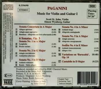 CD Niccolò Paganini: Music For Violin And Guitar I