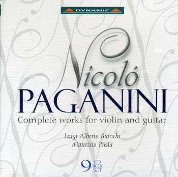 9CD/Box Set Niccolò Paganini: Complete Works For Violin And Guitar