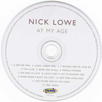 CD Nick Lowe: At My Age
