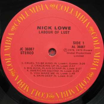 LP Nick Lowe: Labour Of Lust CLR