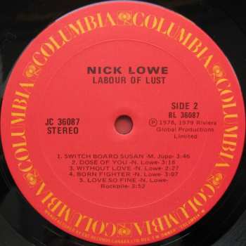 LP Nick Lowe: Labour Of Lust CLR