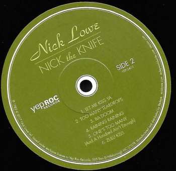 LP/SP Nick Lowe: Nick The Knife