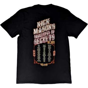 Merch Nick Mason's Saucerful Of Secrets: Nick Mason's Saucerful Of Secrets Unisex T-shirt: Echoes European Tour 2022 (back Print & Ex-tour) (small) S