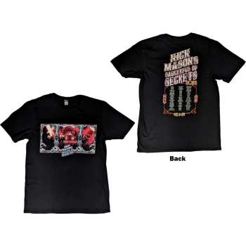 Merch Nick Mason's Saucerful Of Secrets: Nick Mason's Saucerful Of Secrets Unisex T-shirt: Hokusai Wave European Tour 2022 (back Print & Ex-tour) (small) S