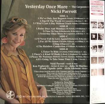 2LP Nicki Parrott: Yesterday Once More 〜 The Carpenters Song Book LTD