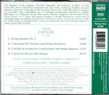 CD Nicola LeFanu: Catena For Eleven Solo Strings • String Quartet No. 2 • Clarinet Concertino