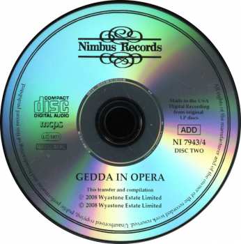 2CD Nicolai Gedda: Nicolai Gedda In Opera