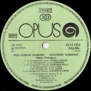 LP Nikica Kalogjera: Pod Južným Slnkom = Southern Sunshine
