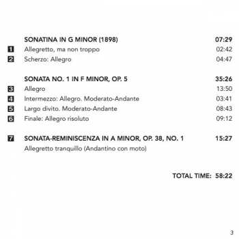 CD Nikolai Medtner: Complete Piano Sonatas · 1
