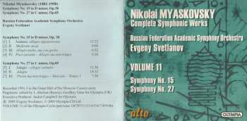 CD Russian State Symphony Orchestra: Complete Symphonic Works • Volume 11: Symphony No. 15, Symphony No. 27