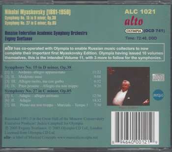 CD Russian State Symphony Orchestra: Complete Symphonic Works • Volume 11: Symphony No. 15, Symphony No. 27