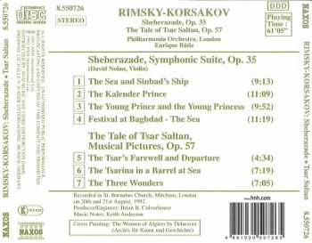 CD Philharmonia Orchestra: Sheherazade, Op. 35 • The Tale Of Tsar Saltan, Op. 57