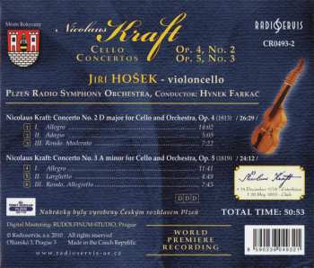 CD Jiří Hošek: Cello Concertos, Op.4 No. 2, Op.5, No. 3