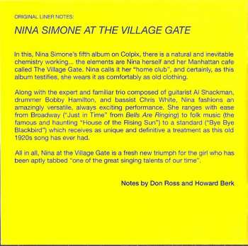 CD Nina Simone: At The Village Gate