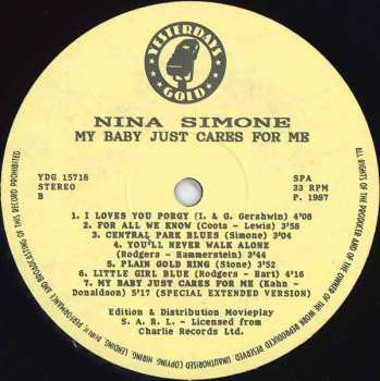 LP Nina Simone: My Baby Just Cares For Me