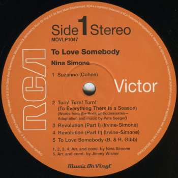 LP Nina Simone: To Love Somebody