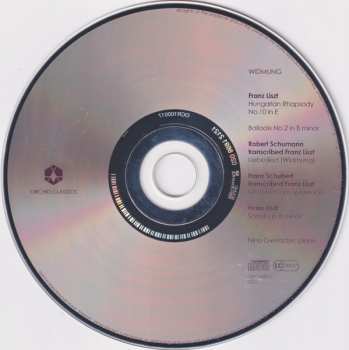 CD Franz Liszt: Widmung (Piano Works By Franz Liszt)