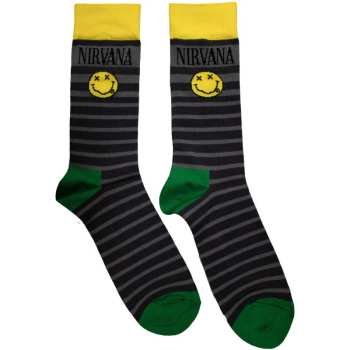 Merch Nirvana: Ankle Socks Yellow Happy Face Pattern