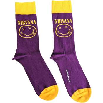 Merch Nirvana: Ankle Socks Yellow Happy Face