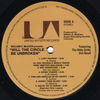 3LP Nitty Gritty Dirt Band: Will The Circle Be Unbroken