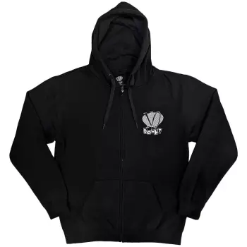 Sweatshirt With Zipper Checker Logo No Doubt