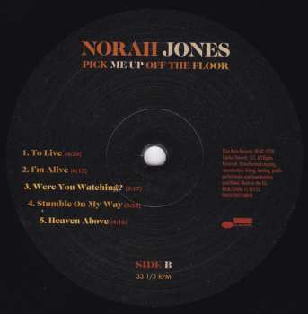 LP Norah Jones: Pick Me Up Off The Floor