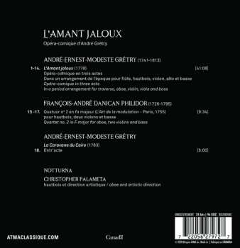 CD Notturna: L'Amant Jaloux - Opéra-comique D'André Grétry