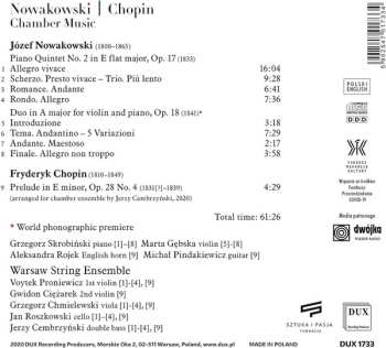 CD Frédéric Chopin: Chamber Music