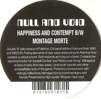 LP Null And Void: Happiness And Contempt / Montage Morte CLR