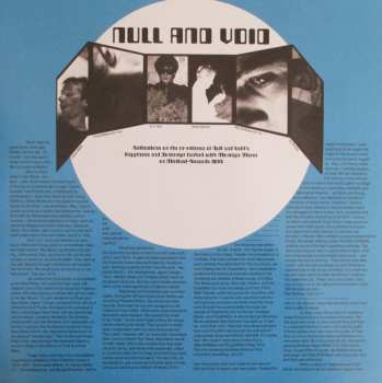 LP Null And Void: Happiness And Contempt / Montage Morte CLR