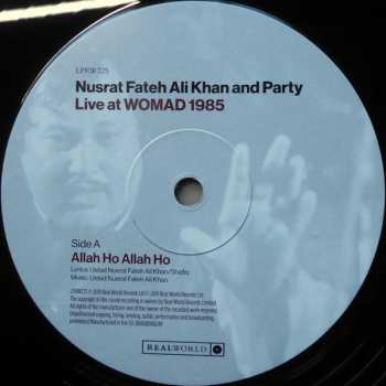 LP Nusrat Fateh Ali Khan & Party: Live At Womad 1985