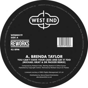 Album Nyc Peech Brenda Taylor: You Can't Have Your Cake And Eat It Too