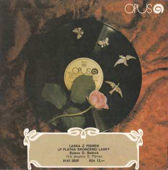 Album Oľga Beňová: Láska Z Písmen / LP Platňa Skončenej Lásky