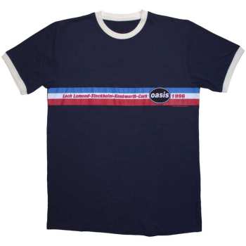 Merch Oasis: Ringer T-shirt 1996 Tour Horizontal Stripes Ringer
