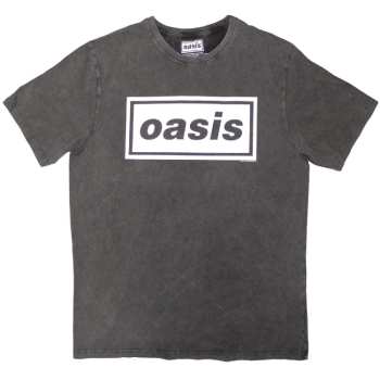 Merch Oasis: Stone Wash T-shirt Decca Logo Oasis