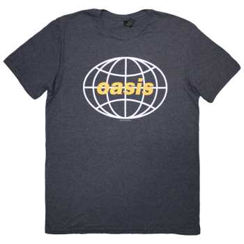 Merch Oasis: Oasis Unisex T-shirt: Globe Logo (navy Blue) (small) S