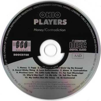 CD Ohio Players: Honey / Contradiction