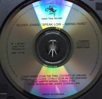 CD Oliver Jones: Speak Low-Swing Hard