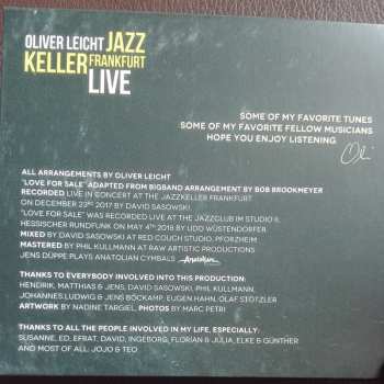 CD Oliver Leicht: Jazz Keller Frankfurt Live