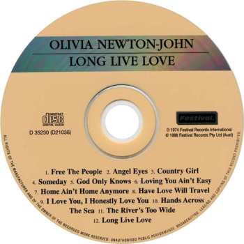 CD Olivia Newton-John: Long Live Love